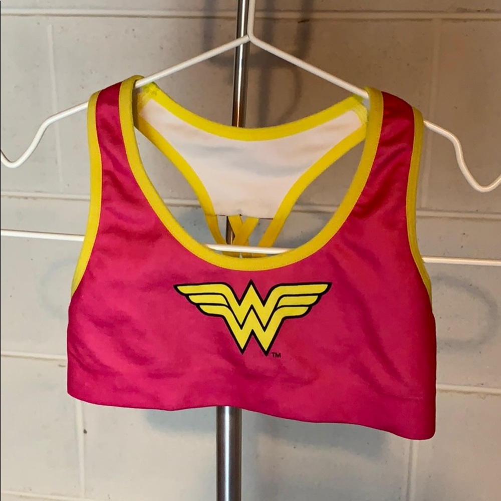 little girl wonder women sports bra
